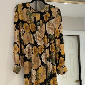 Yellow Floral Boho Maxi Dress - Forever 21